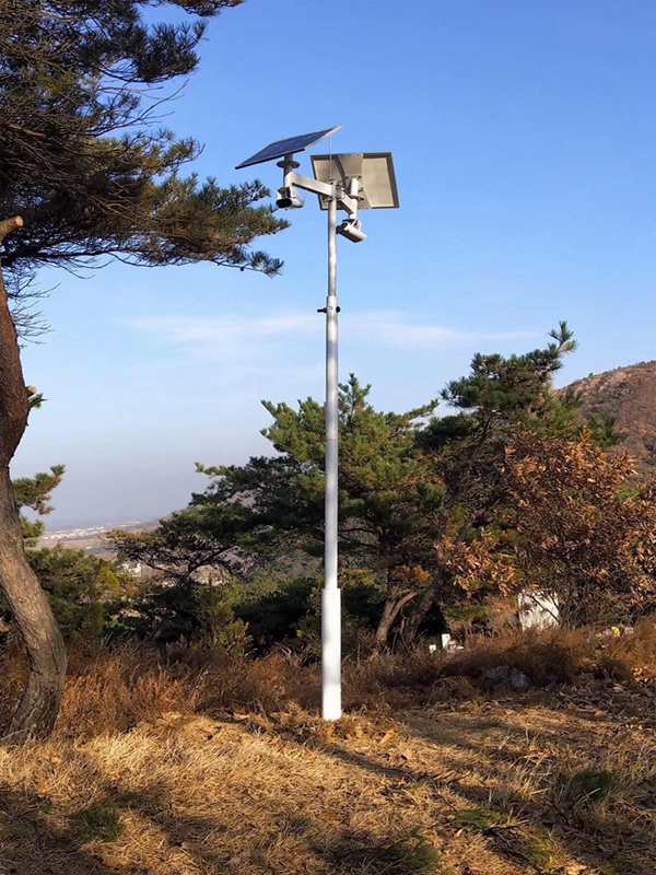 吉林平安農村安防用太陽能無線監控系統