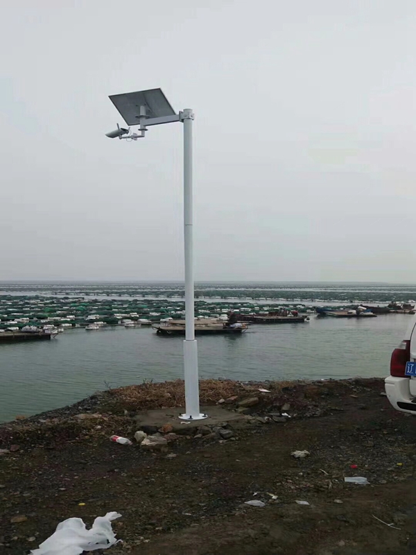 大連海水養殖場用太陽能無線監控系統