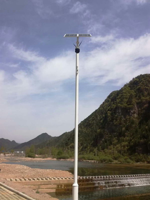 陜西漢濟渭飲用水源用太陽能無線監控系統