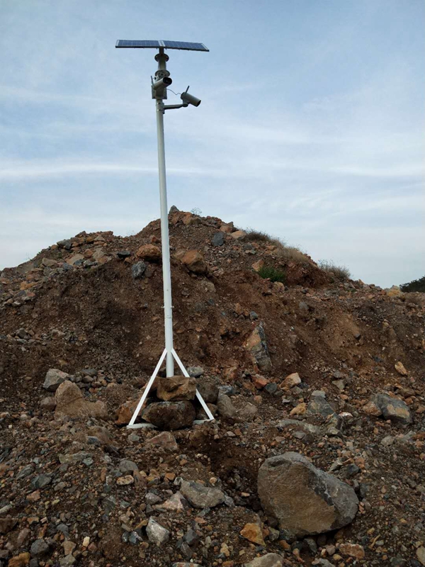 山西河津礦山用OKEYSET太陽能無線監控一體機