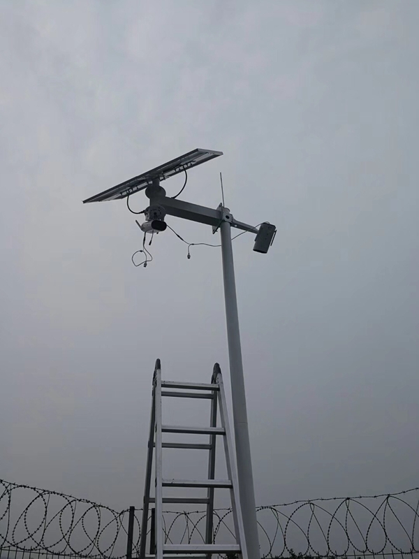 山西運城鐵礦山用OKEYSET太陽能無線監控一體機