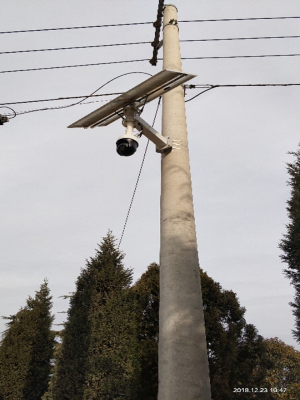 山西漢中環境保護局用OKEYSET太陽能無線監控一體機