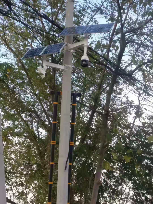 湖北武漢氣象監測用 Okeyset 太陽能無線監控一體機