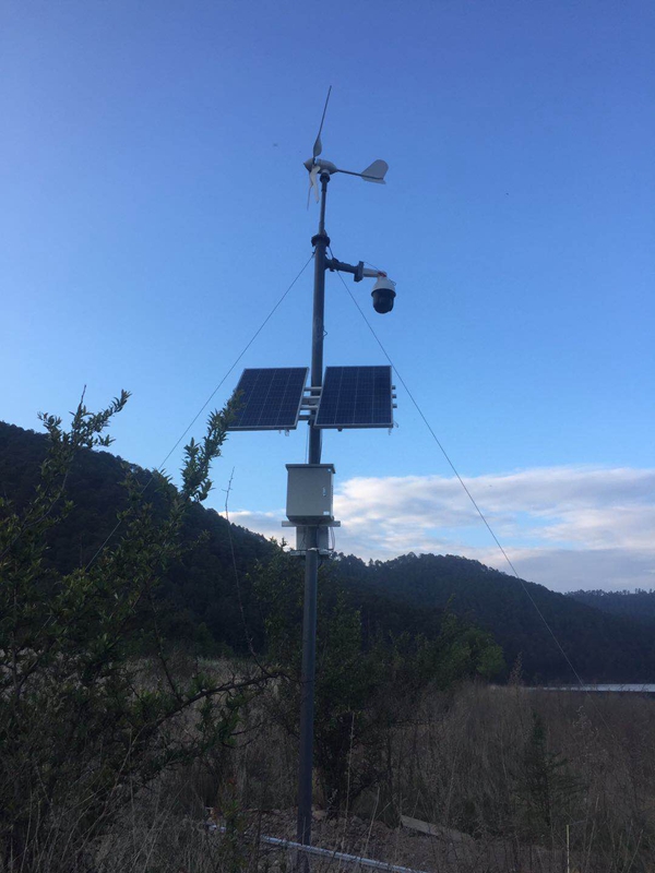 云南曲靖國家森林保護區用 Okeyset 太陽能無線監控一體機