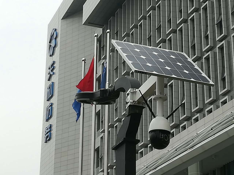 軍民融合辦公大樓用OKEYSET太陽能4G監控一體機