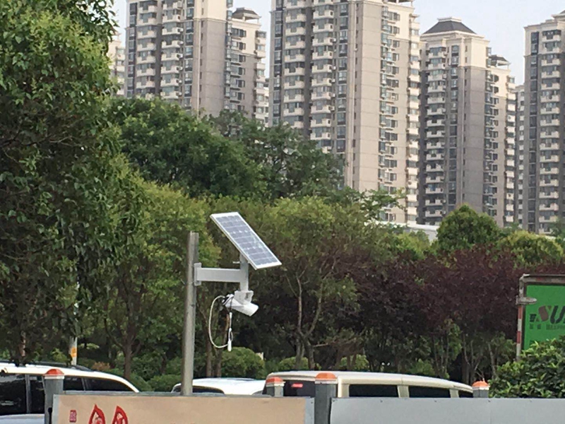 深圳福田停車場用okeyset太陽能監控攝像頭
