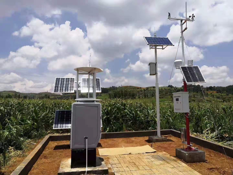 京東農場用集創科技太陽能無線環境監測系統氣象站
