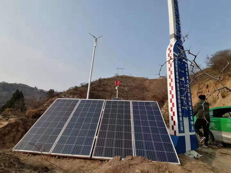陜西渭南蒲城太空花椒種苗育苗基地用集創科技太陽能無線監控供電系統