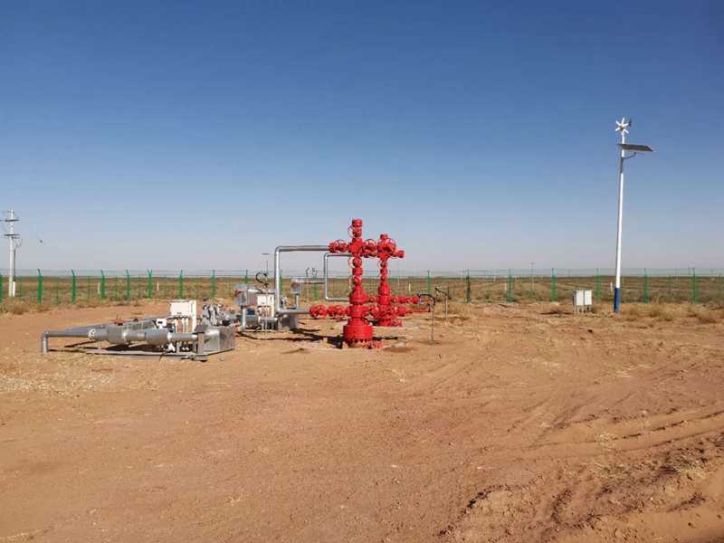 內蒙中石化采氣站用集創科技太陽能無線監控供電系統
