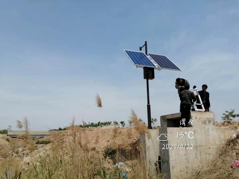 陜西省渭南市鹵陽湖環境監測用集創科技無線監控供電系統