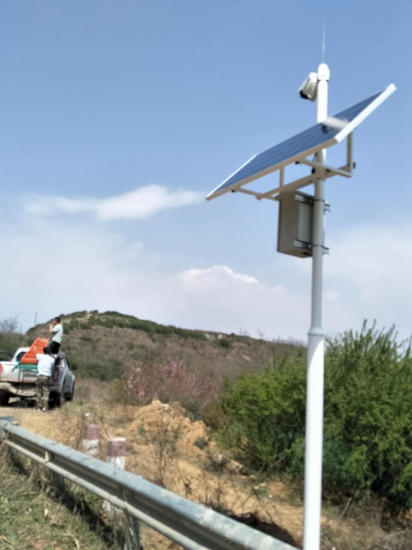 陜西神木礦山用集創科技太陽能無線監控系統