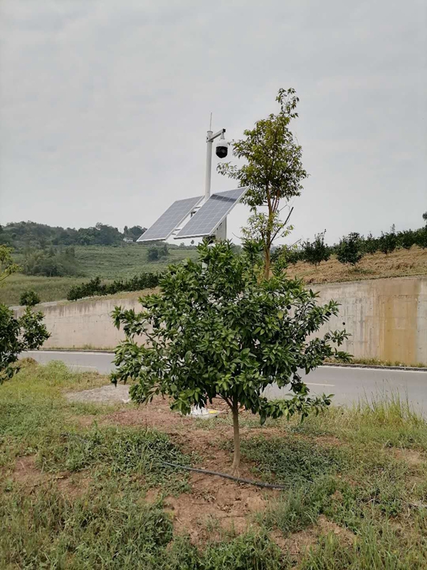 成都農業局大型農場用集創科技太陽能無線監控系統球機