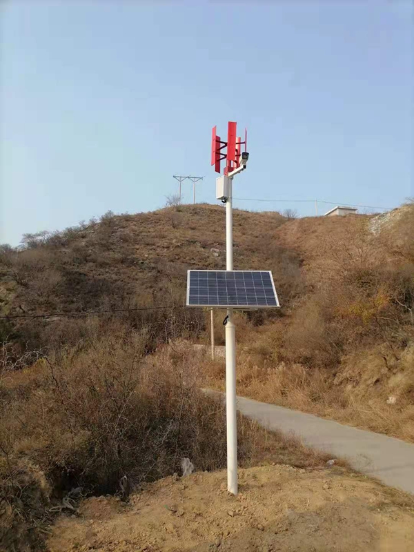 陜西省渭南市澄城縣史家河太空花椒育苗基地用集創科技太陽能無線監控系統