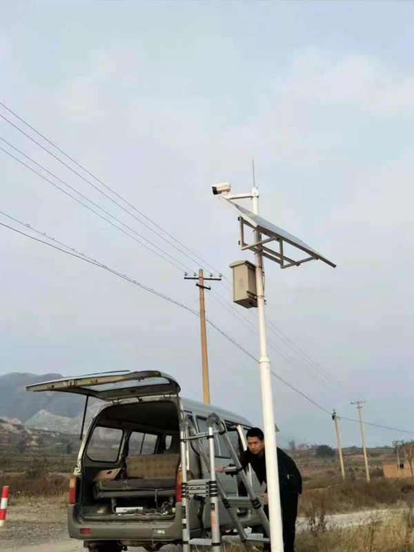 陜西銅川礦務局用集創科技太陽能無線監控系統
