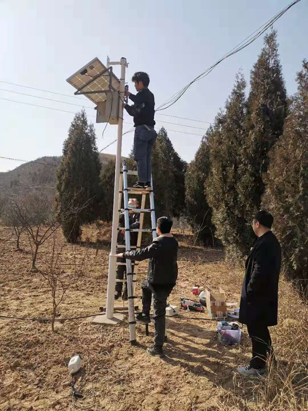 陜西渭南澄城自然資源保護區用集創科技太陽能無線監控系統