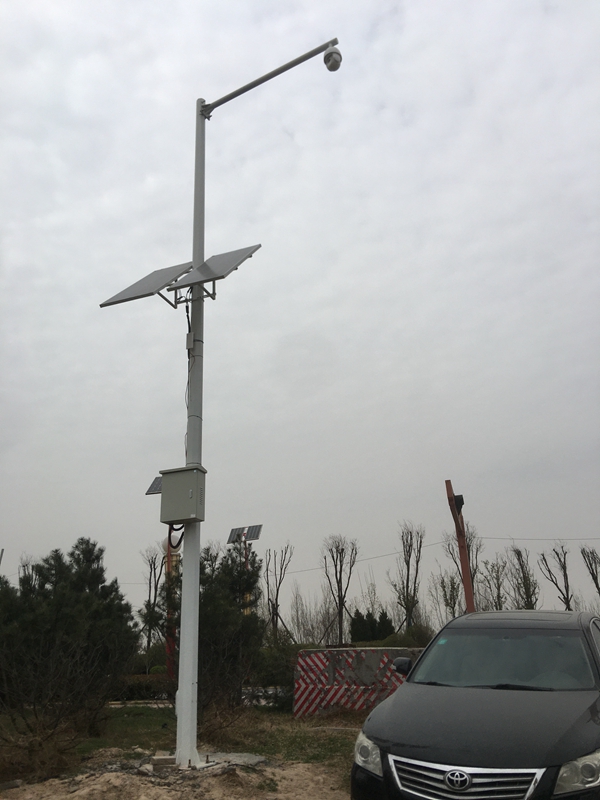 陜西渭南黃花菜基地用集創科技太陽能無線監控系統