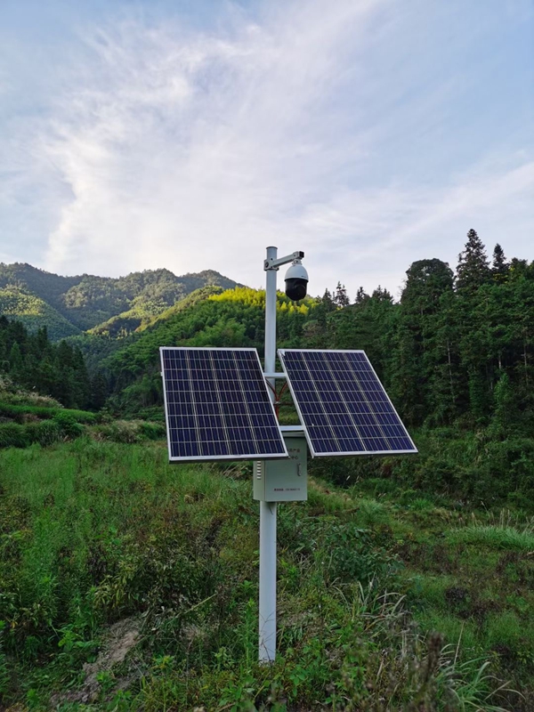 陜西寶雞林業局用集創科技太陽能無線監控系統