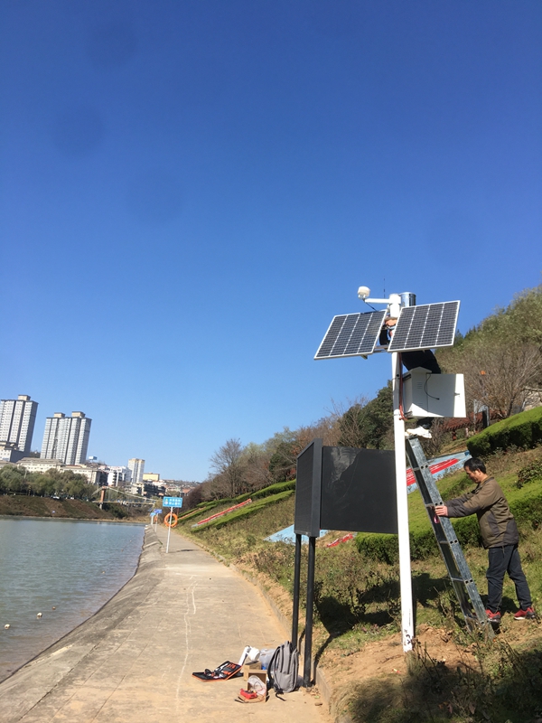 陜西咸陽市環保局用集創科技太陽能環境監測系統