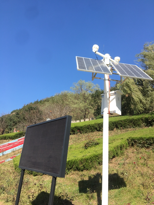 陜西淳化市水務局用集創科技太陽能環境監測系統