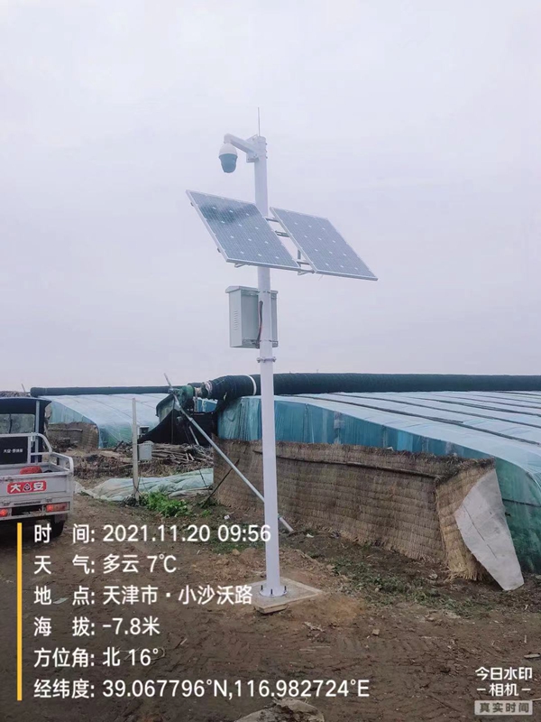 天津市農業局智慧農業用集創科技太陽能環境監測系統