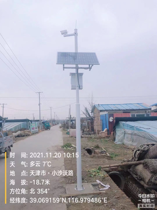 天津市京東農場智慧農業農場用集創科技太陽能無線監控系統