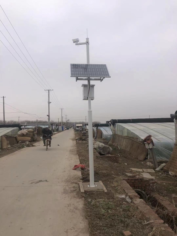 北京市京東農場智慧蔬菜大棚用集創科技太陽能無線監控系統