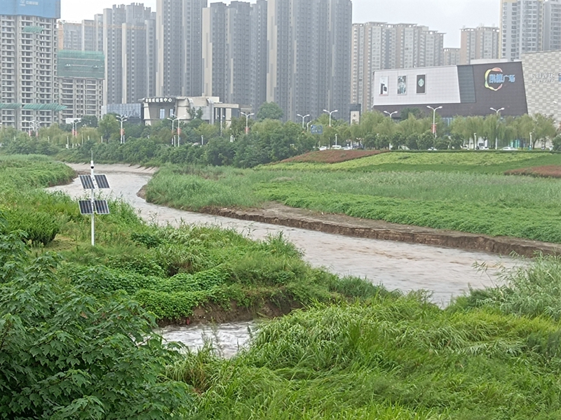 陜西西安浐灞水務局用集創科技太陽能供電環境監測系統